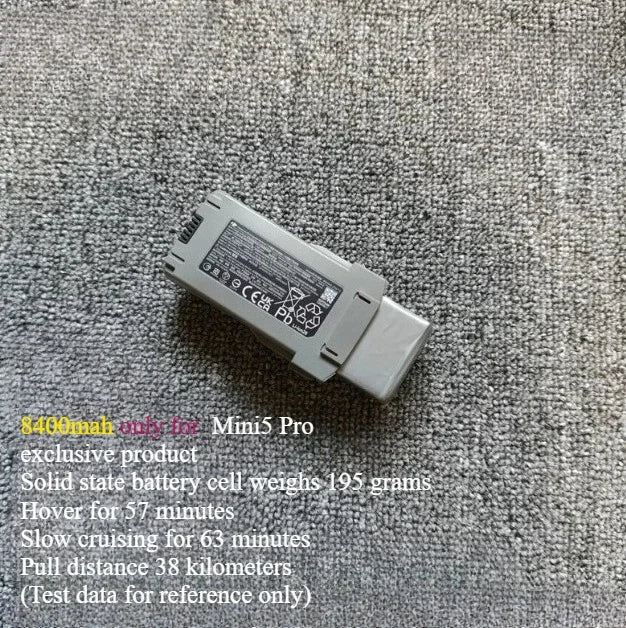 Large Capacity DJI Mini 5 pro Modified Battery 5200mAh/5600mAh/9000mAh/8400mAh DIY Long Range Suitable Parts for Drone