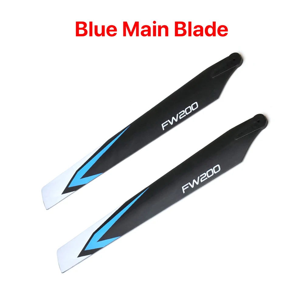 FLYWING FW200 RC Helicopter Parts Original Factory Battery Install Plate Tail Blade Strap Canopy Main Blade Motor RC Servo