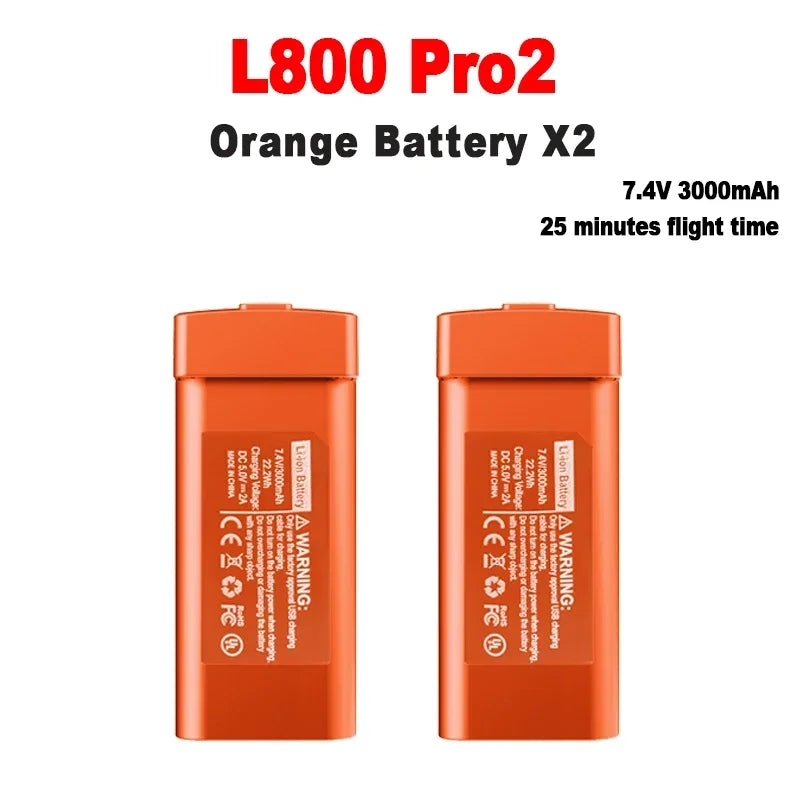 L800 Pro2 Drone Battery 7.4V 3000mAh L800 Pro2 4K Professional Camera Drone Original Battery L800 RC Drone Accessories