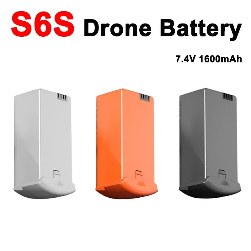 Wholesale Original LSRC S6S Drone Battery 7.4V 1600mAh For S6S MINI Dron Battery Lipo Battery Accessories S6S Parts