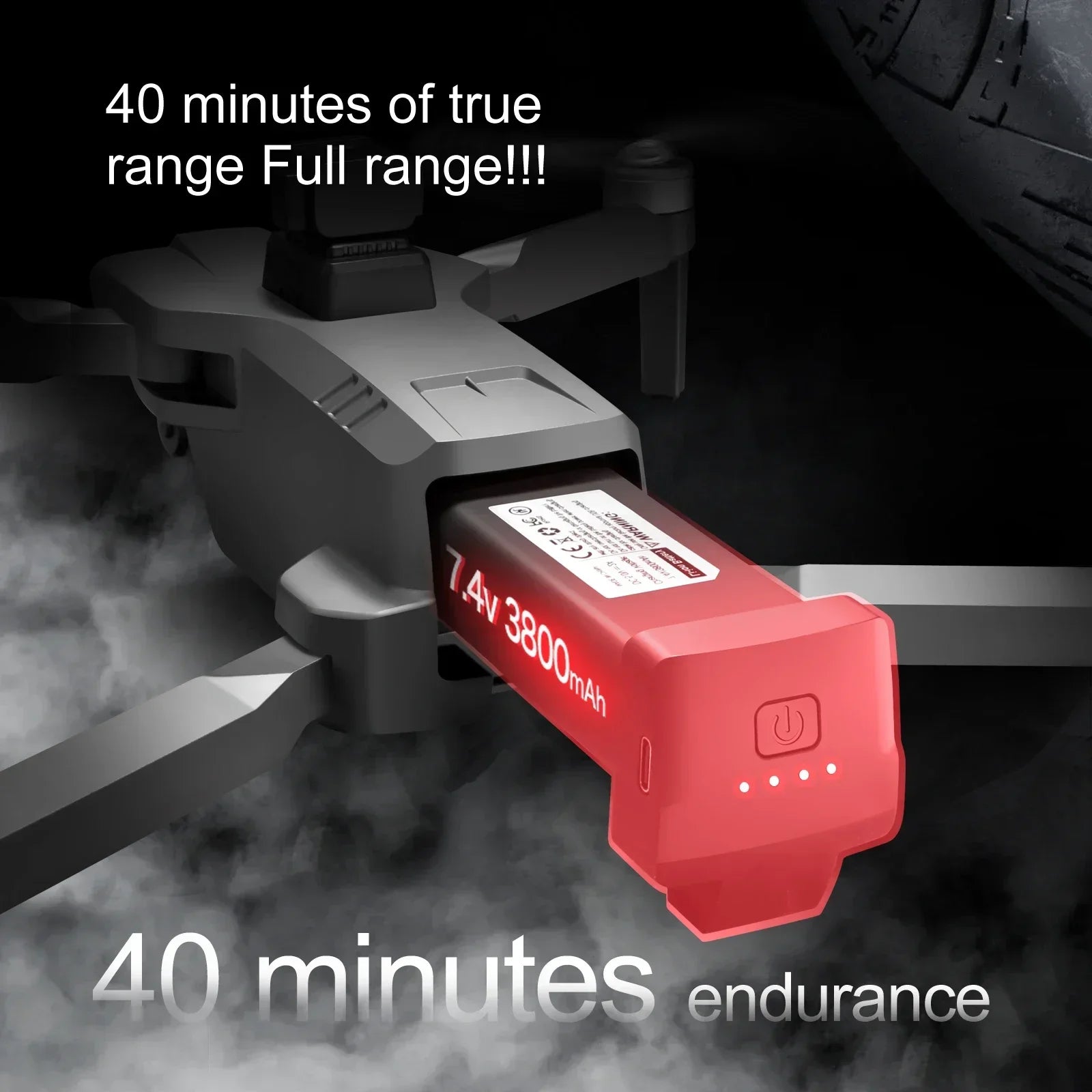 Battery 7.4V 3800mAh For S155 Mini Drone Battery RC Quadcopter Spare Original Battery Accessories S155 Drone Parts