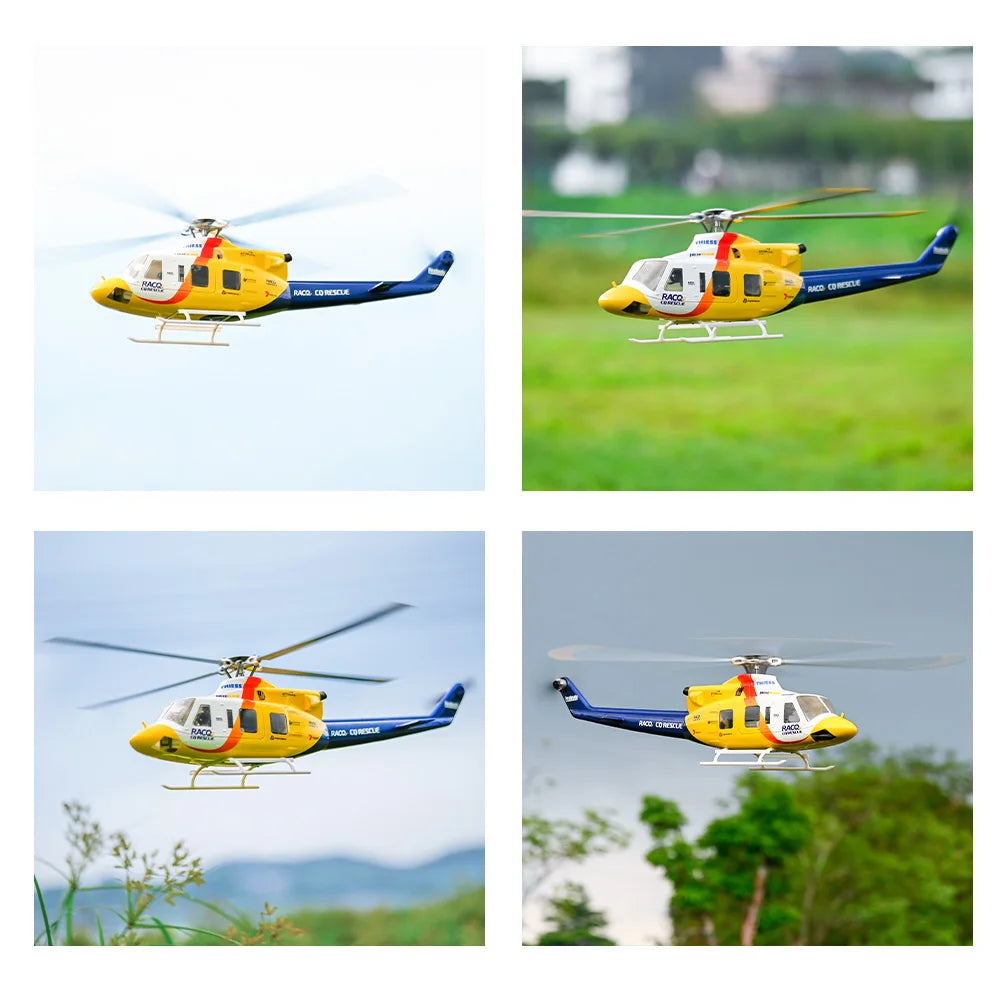 FLYWING Bell 412 scale Helicopter 1:16 6CH helicopter Brushless Motor bell412 rc helicopter 470 size ACE GPS Scale Helicopter