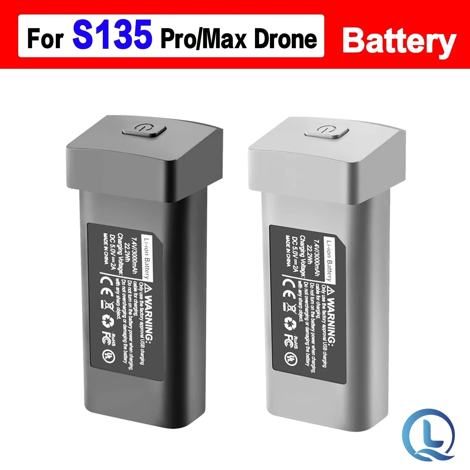 S135 Drone Battery Spare Original  7.4V 3000mAh Battery For S135 Mini Dron Accessories Parts