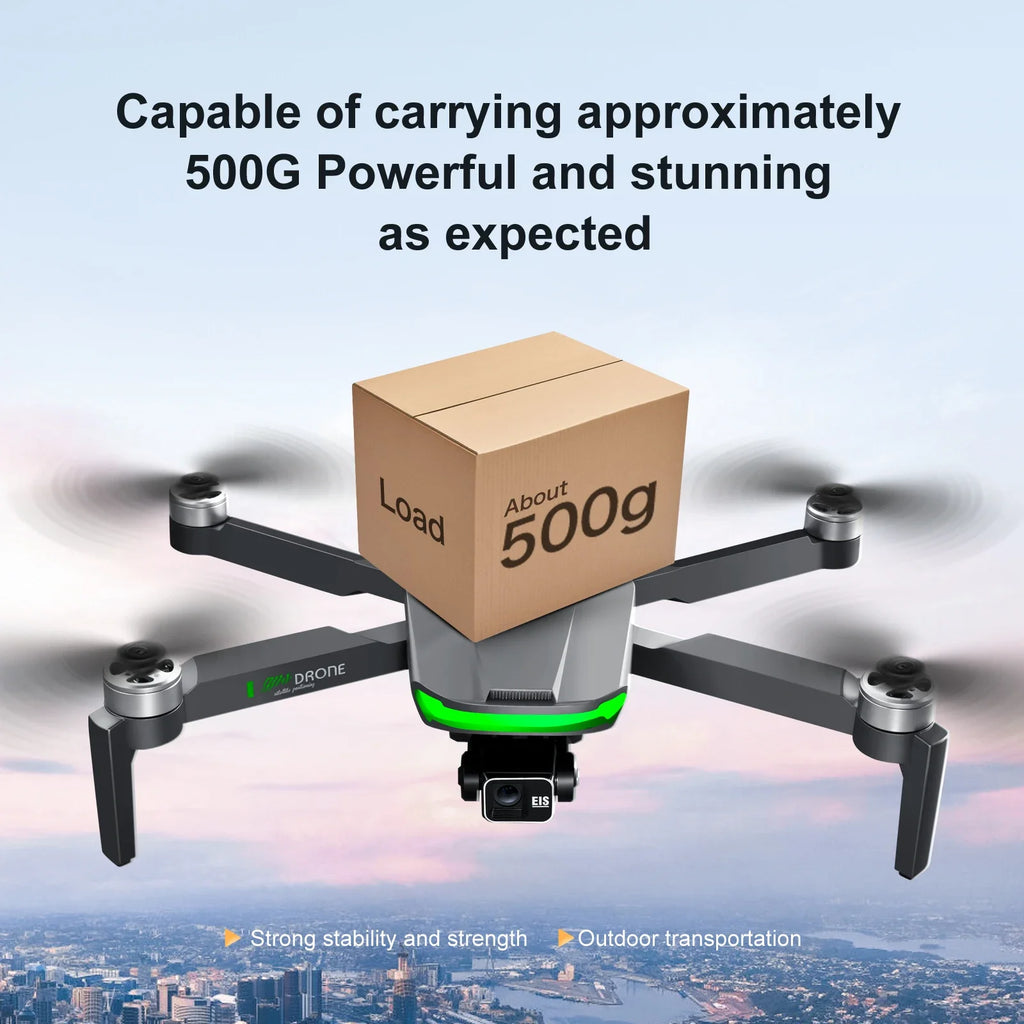 New S155 Pro Gps Drone 4k Hd Camera Aerial Photography Fpv 8K 3-axis Anti-shake Gimbal Brushless Motor Obstacle Avoidance Toys