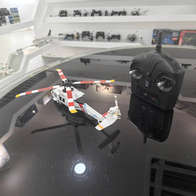 K270 Black Hawk UH-60L Brushless Optical Flow Altitude Hold Version 4-CH 4-Blade Aileronless Helicopter with 6-Axis Gyro