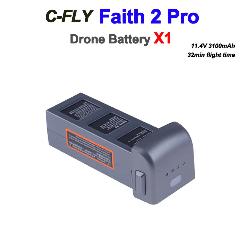 new 2025 Faith 2 Pro Battery Original Battery  32min Flight Time Faith2 Pro Drone Battery 11.4V 3100mAh Spare Accessories Parts