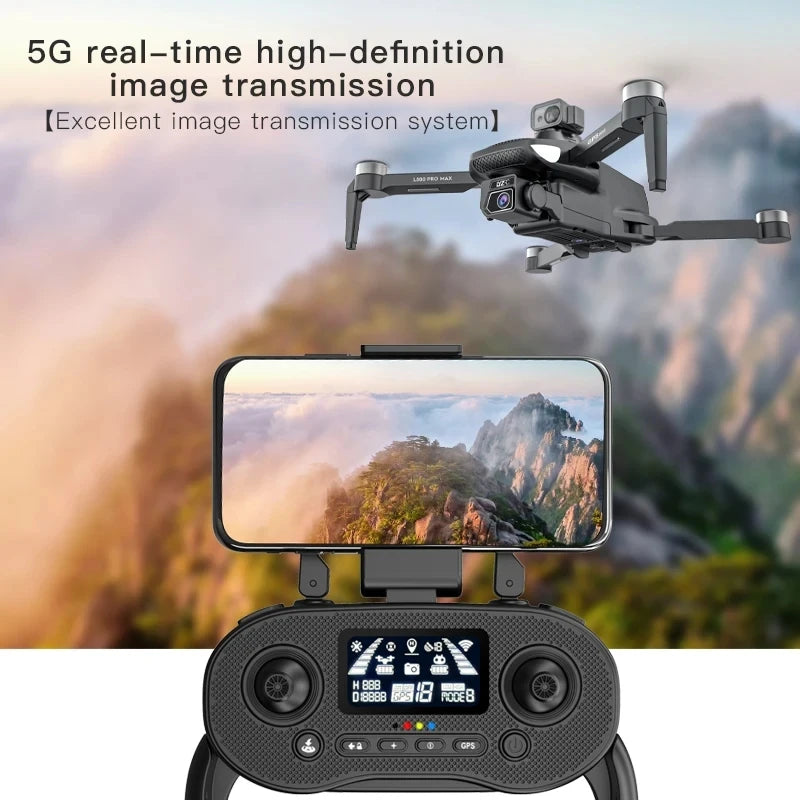 L500 PRO MAX GPS Drone 4K Professional HD Dual Camera 5G WIFI 360°Obstacle Avoidance Brushless Motor RC Quadcopter FPV Drones