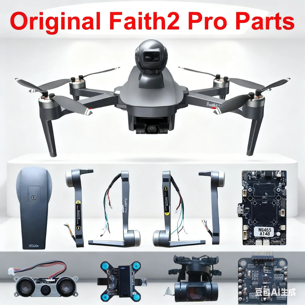 C-Fly Faith2 Pro Drone Spare Parts Kit - Shell, Receiver, Mainboard, GPS, Propellers, 3-Axis Gimbal & Camera Arm
