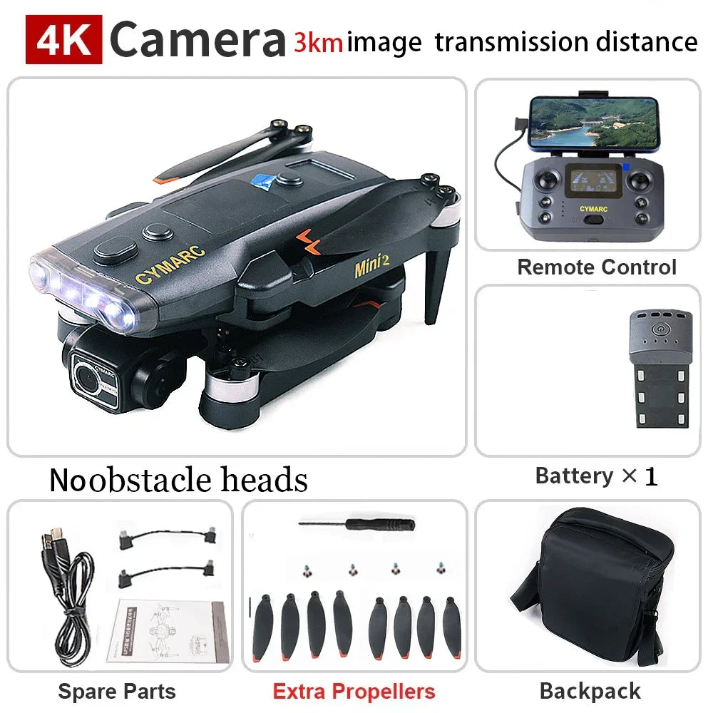 Q3PRO Mini2   GPS Drone With Camera EIS 3-Axis Gimbal FPV Dron 5G WIFI Brushless Motor Foldable 3KM RC Quadcopter