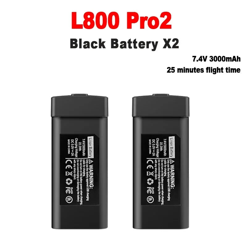Original L800 Pro2 Drone Battery 7.4V 3000mAh For LYZRC L800 Pro2 4K Professional Camera Battery L800 Drone Accessories Parts