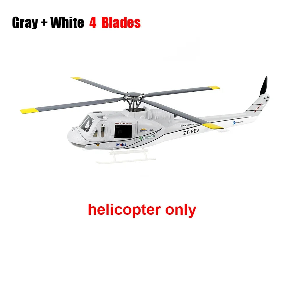 Four blade FLYWING UH1 V4 RC Scale helicopter with H1 GPS metal rotor 450 6ch RC Helicopter iroquois 450L UH1 V3 Huey helicopter