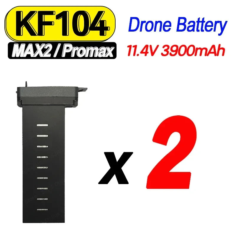 11.4V 3900mAh Original KF104 MAX2 Drone Battery KF104 MAX/ProMax 4K GPS Dron Battery Accessories Parts Flight Time 37 Minutes