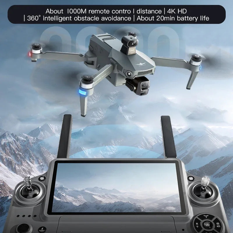 KF100 MAX RC drones GPS Drone 4K Camera 3-Axis Gimbal WIFI Obstacle Avoidance Touch Screen FPV Brushless EIS Electronic  Toys