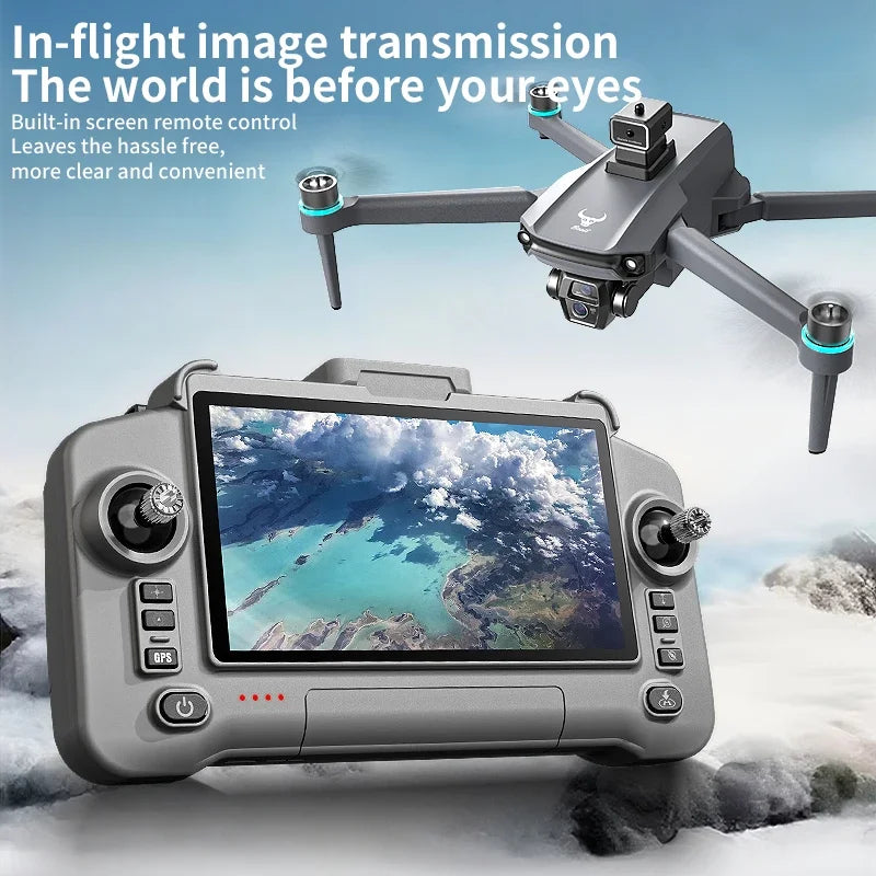SG603 PRO Drone with Large Screen HD Camera  Remote Control Obstacle Avoidance  Foldable Brushless GPS RC Quadcopter Toy
