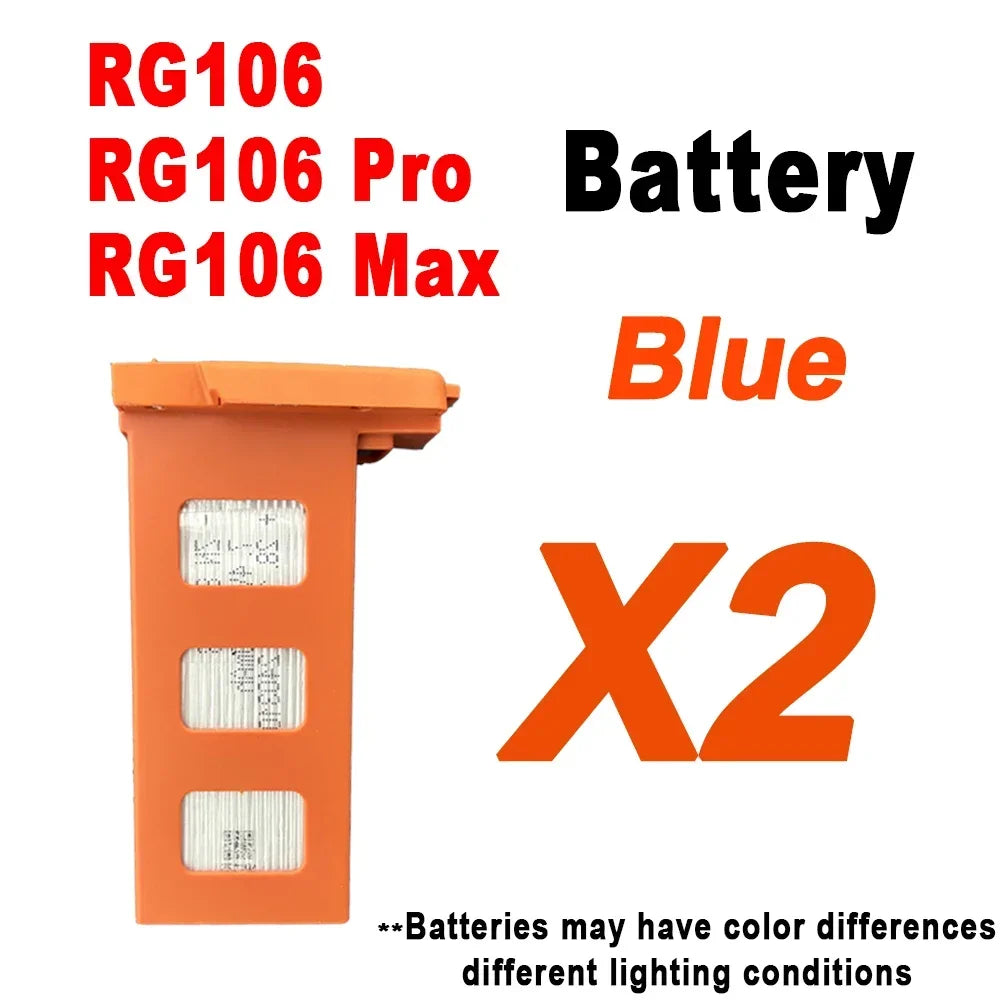 RG106 Drone Battery RG106 Pro Drone Original Battery 7.4V 3800mAh 28min Fright Time RG106 Drone Accessories Spare Battery