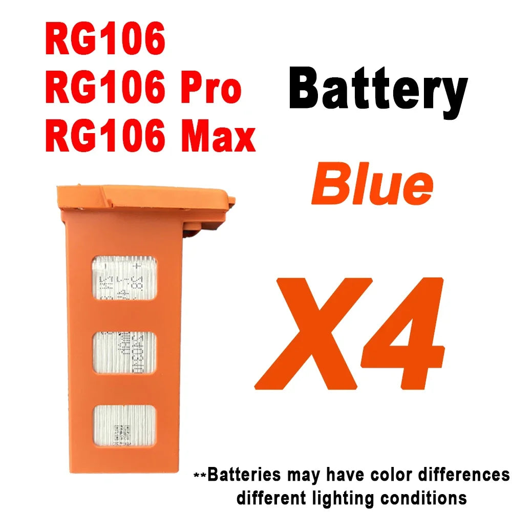 RG106 Drone Battery RG106 Pro Drone Original Battery 7.4V 3800mAh 28min Fright Time RG106 Drone Accessories Spare Battery