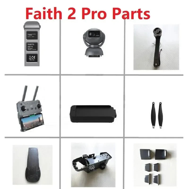 Faith2 Pro Faith 2pro RC Drone Spare Parts Blade Propellers Shell Remote Control Camera Cable Arm Leg Charger GPS Faith2Pro part