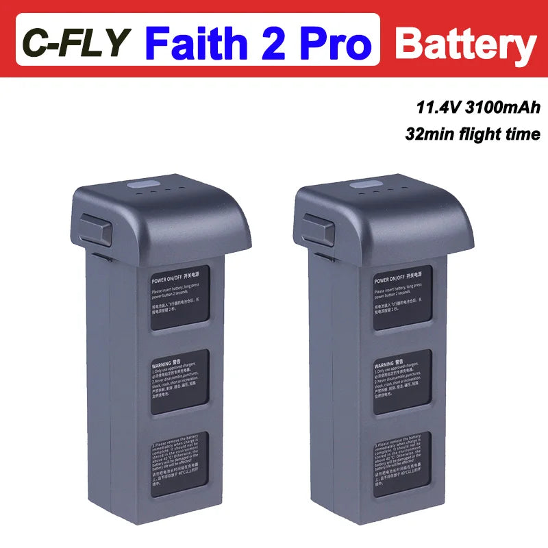 new 2025 Faith 2 Pro Battery Original Battery  32min Flight Time Faith2 Pro Drone Battery 11.4V 3100mAh Spare Accessories Parts
