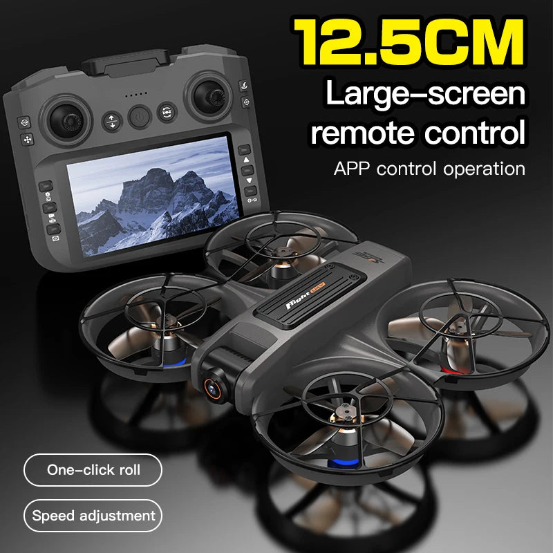 S156 Drone HD Dual-Camera Aerial Photography Remote Control with Screen Aircraft Optical Flow Hover Brushless RC Quadcopter Toy
