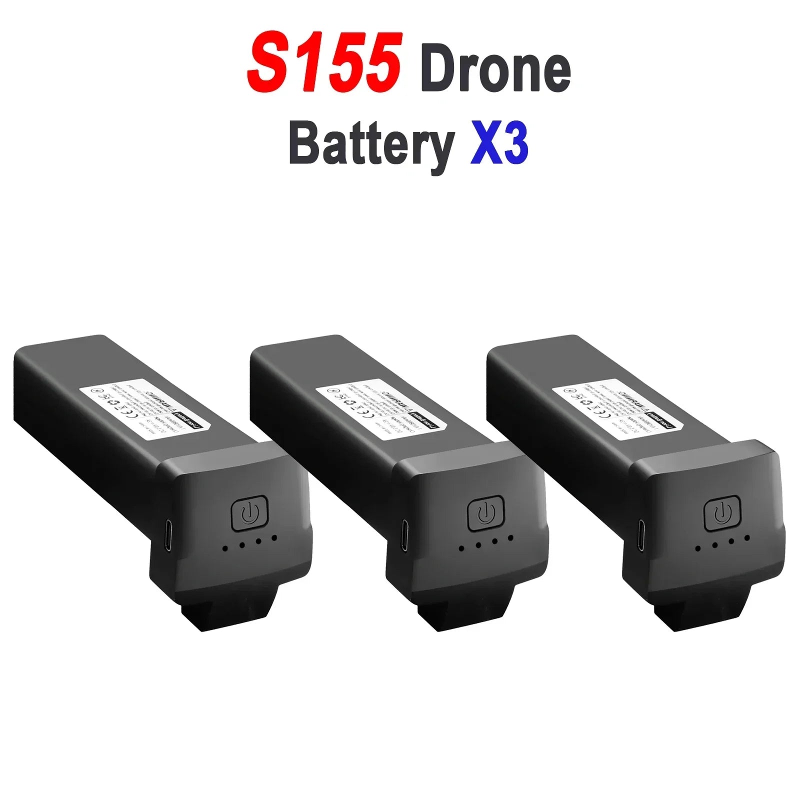 Battery 7.4V 3800mAh For S155 Mini Drone Battery RC Quadcopter Spare Original Battery Accessories S155 Drone Parts