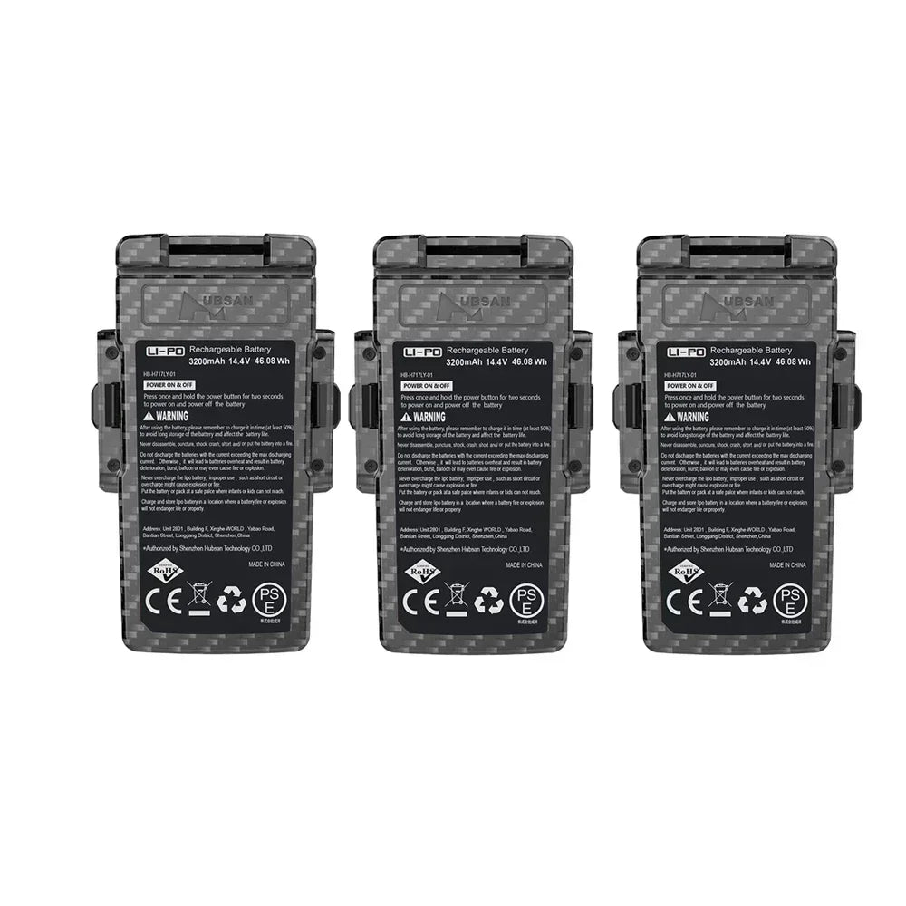 Original Hubsan Intelligent Li-Po Battery 4S 3200mAh 14.4V Smart Lithium Battery for ACE SE/PRO Refined BlackHawk 2 RC Drone
