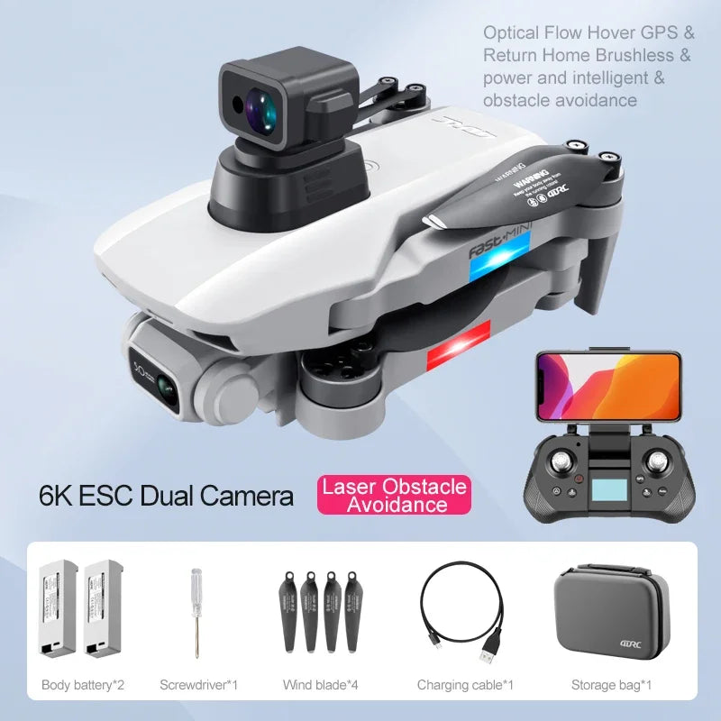 Only 249g 4DRC F8S With Laser Obstacle Avoidance Professional 6K ESC Camera Brushless Motor GPS 5G WIFI FPV RC Drone Quadcopter
