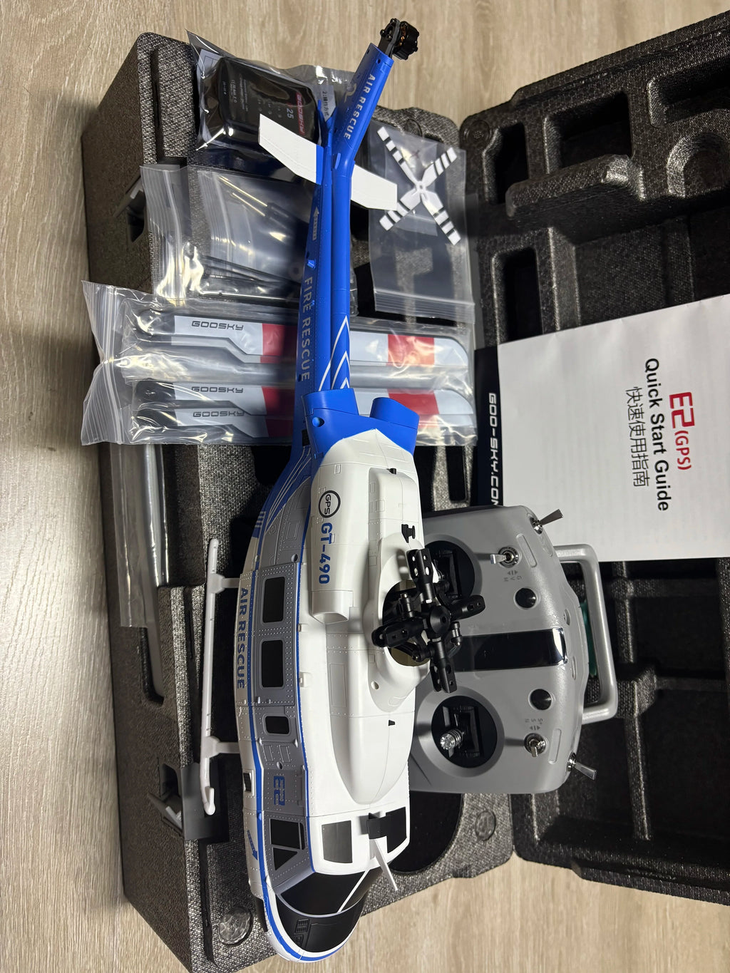 NEW Goosky E2 Gps 1/35 Rc Helicopter Dual Brushless Motor Tof Flight Control System Bnf/Rtf Remote Control Helicopter Toy Gift