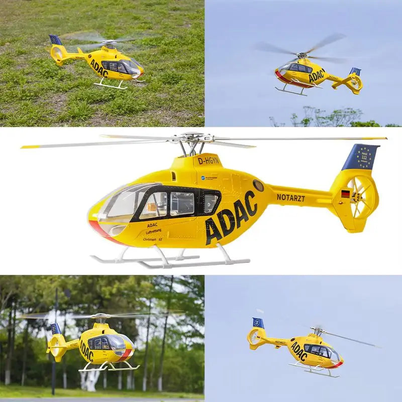 FLYWING EC135 Scale Helicopter ACE Flight GPS 470 class Four blades EC135 RC Helicopter Smooth Takeoff Landing 6CH RC Helicopter