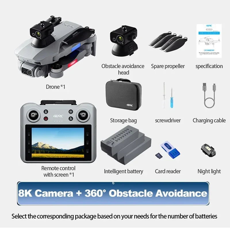 4DRC F8 PRO/MAX 8K Professional Drone with GPS HD Camera 5G WIFI FPV UAV Remote Control RC Quadcopter for Aerial Photography