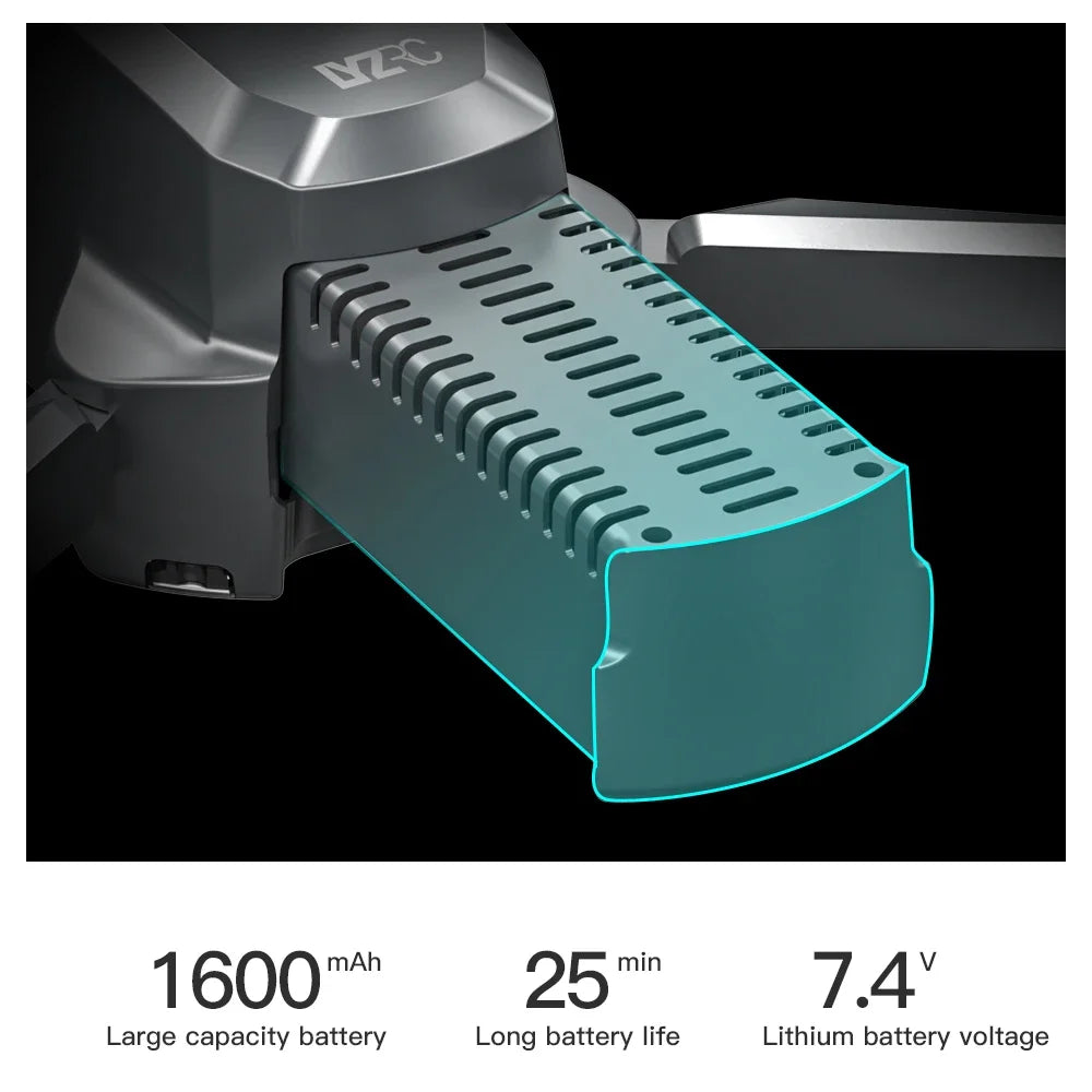 Bateria original LYZRC L200 PRO MAX 4K para drone, 7,4 V, 1600 mAh, para quadricóptero RC L200 PROMAX. Peças de reposição e acessórios para drones. 