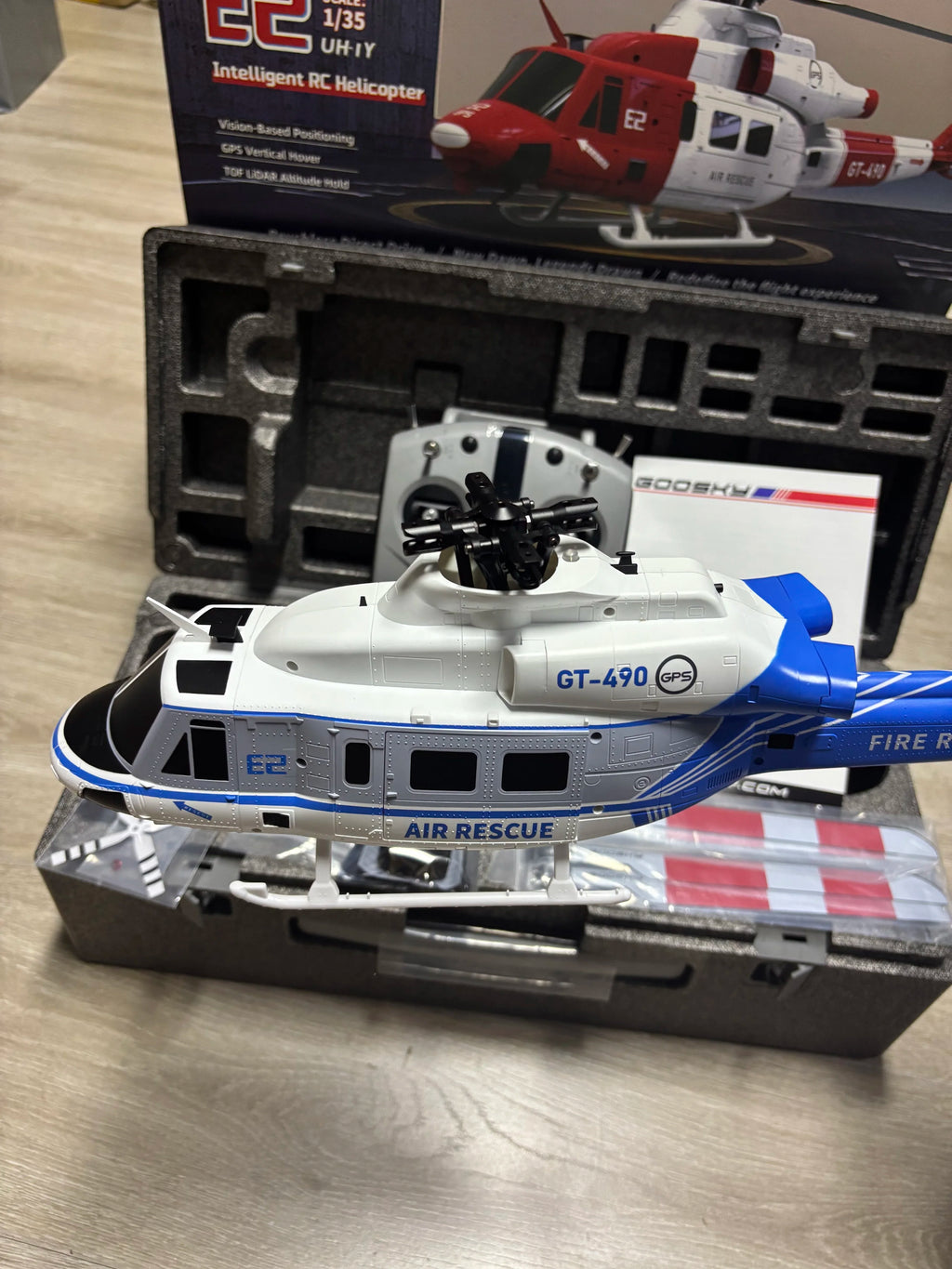 NEW Goosky E2 Gps 1/35 Rc Helicopter Dual Brushless Motor Tof Flight Control System Bnf/Rtf Remote Control Helicopter Toy Gift