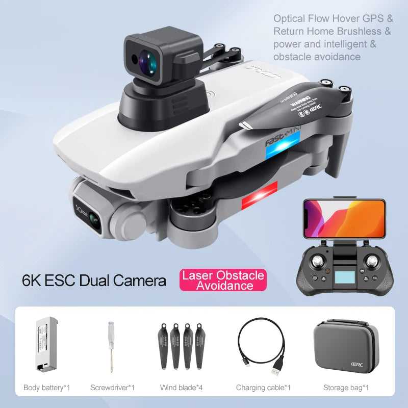 Only 249g 4DRC F8S With Laser Obstacle Avoidance Professional 6K ESC Camera Brushless Motor GPS 5G WIFI FPV RC Drone Quadcopter