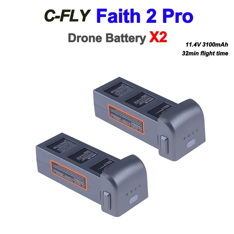 new 2025 Faith 2 Pro Battery Original Battery  32min Flight Time Faith2 Pro Drone Battery 11.4V 3100mAh Spare Accessories Parts