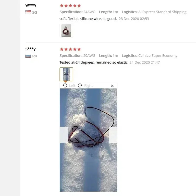 1~50m Heat-Resistant Silicone Wire AWG 30 26 24 22 20 18 16 14 12 10 8 Red Black Automotive Wiring Car Battery Copper Cable